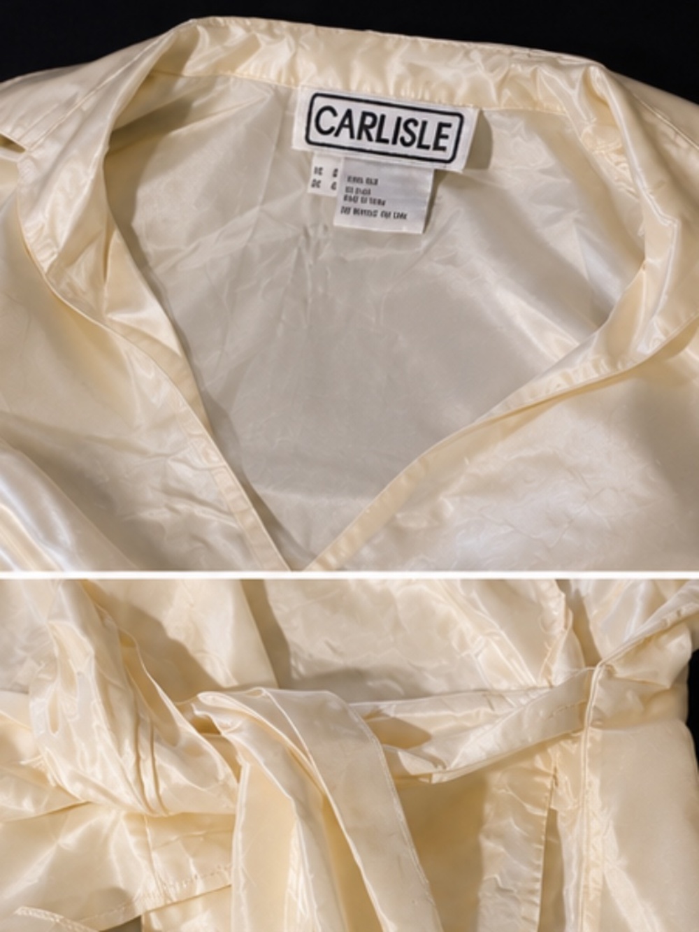 Carlisle satin wrap blouse 100% Silk - Picture 2 of 4